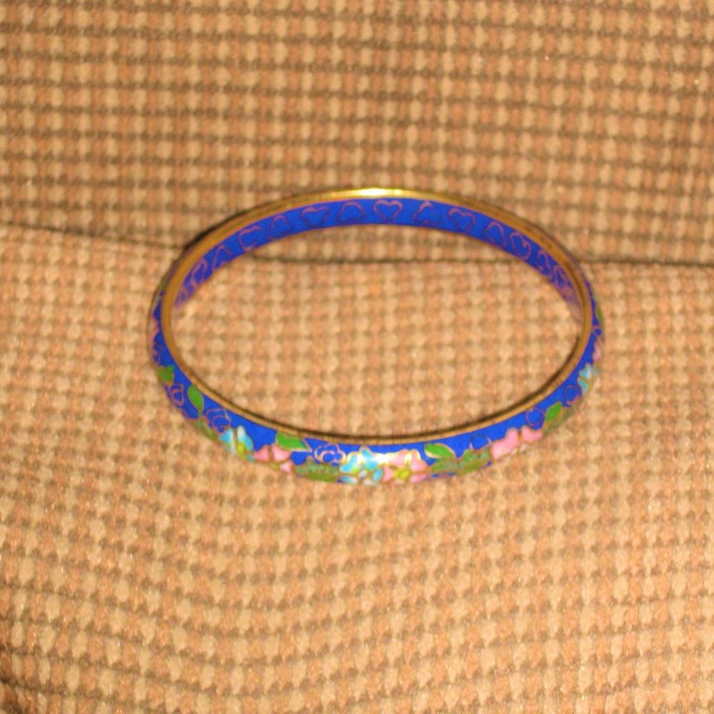 Cloisonne Bangle Bracelet